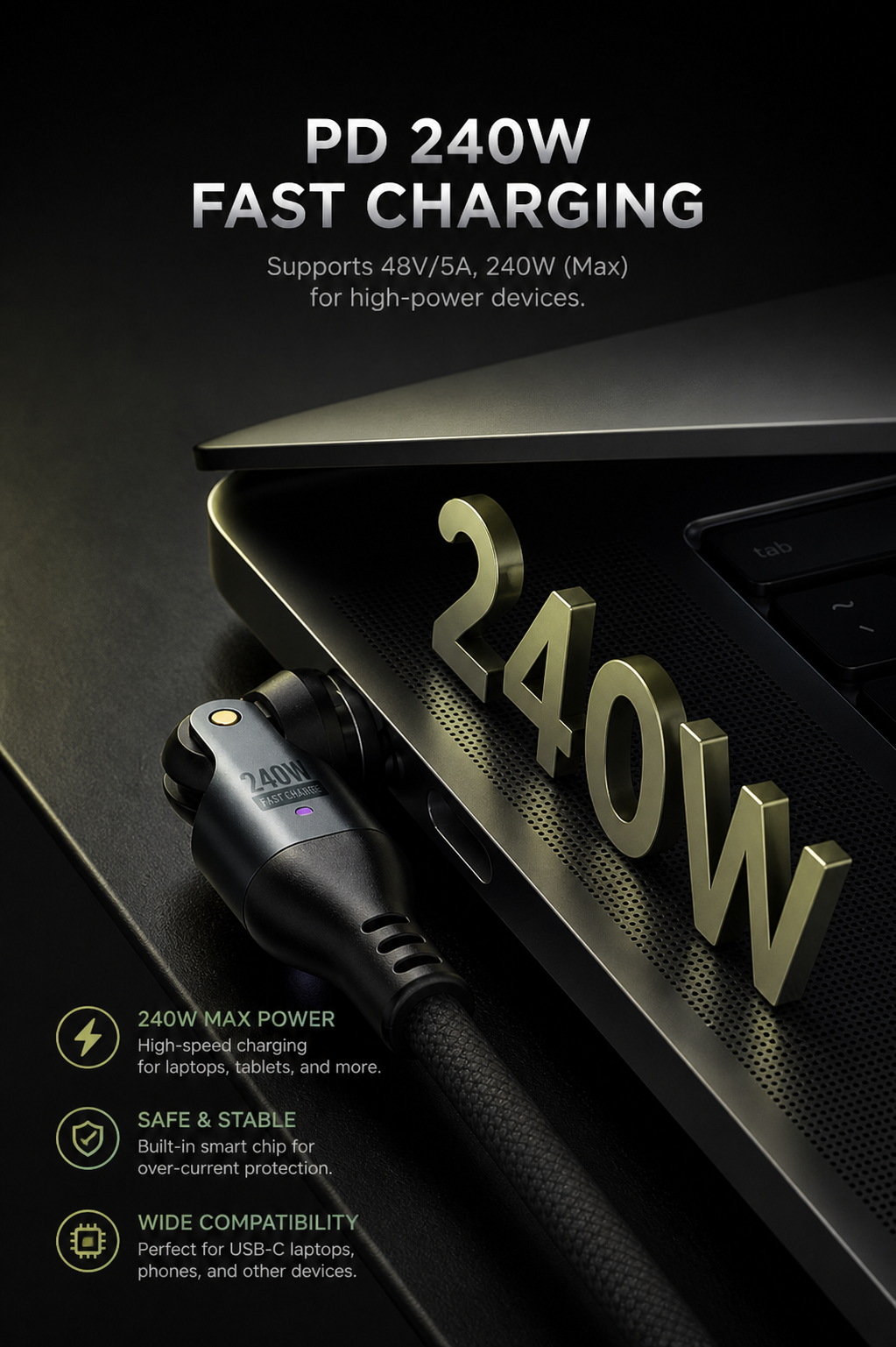 BIT MagCharge™ Pro — 3-in-1 Magnetic Fast-Charge Cable - Image 6